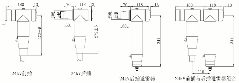 狗子28核材24kV欧式630A屏蔽型可分离连接器尺寸图.gif 狗子28核材24kV欧式630A屏蔽型可分离连接器尺寸图.gif